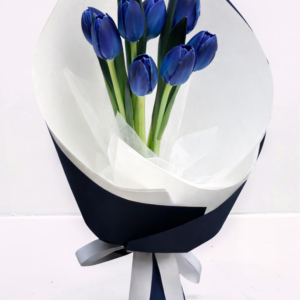 Blue Elegance Tulip Bouquet