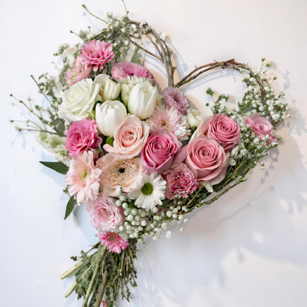 Blush Garden Heart Bouquet