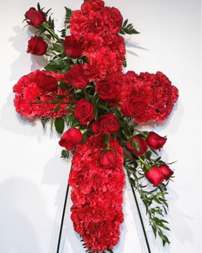 Cross Standing Spray